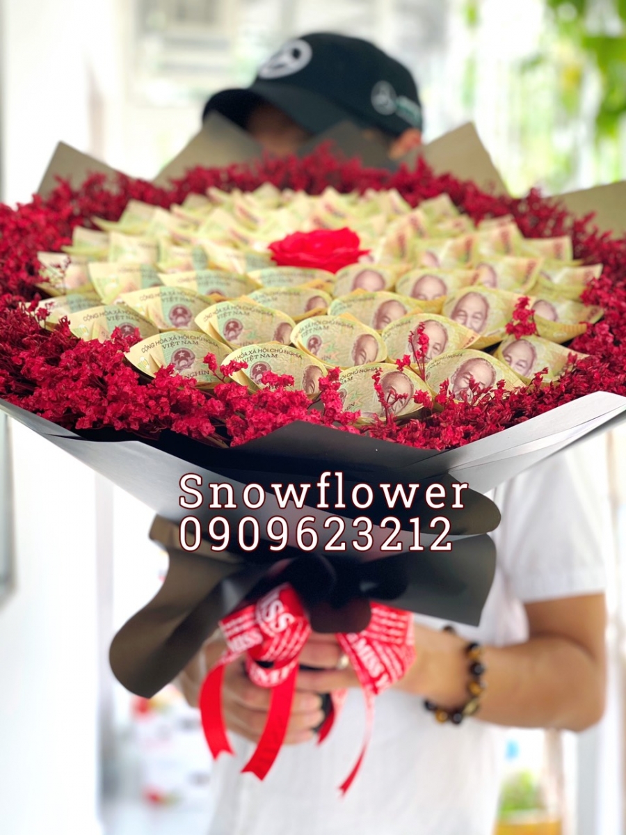 bó hoa tiền 10k Vợ hcm